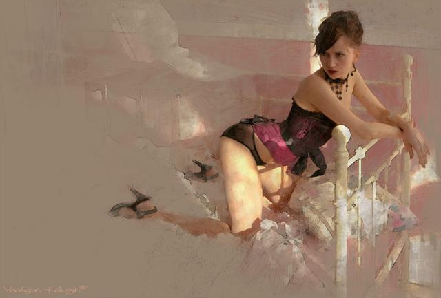 性感绝伦的俄罗斯人体艺术——人体油画与高清摄影的完美结合