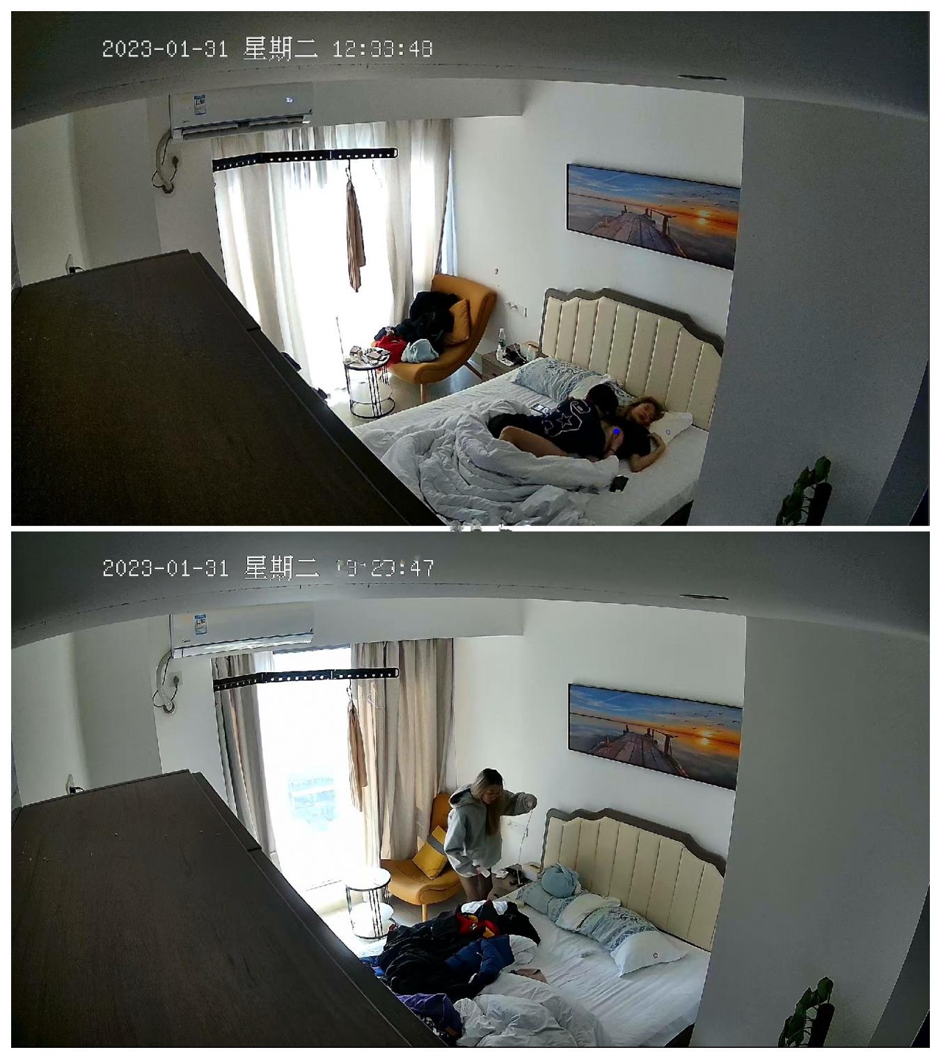 最新酒店偷拍，意外偷拍到两对【女同性恋情侣】如何造爱，黑丝美腿青春小姐姐颜值很高