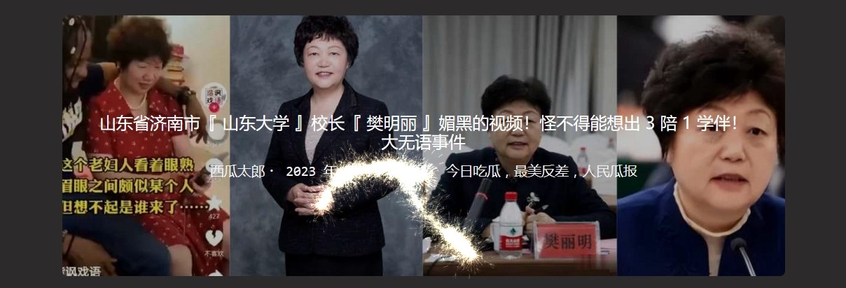 山东省济南市『山东大学』校长『樊明丽』媚黑的视频！怪不得能想出3陪1学伴！大无语事件