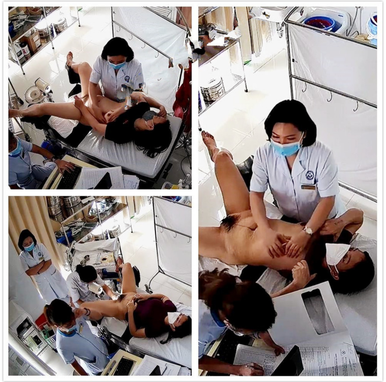 妇科门诊偷拍几个美少妇张开大腿被医生掰开BB仔细检查
