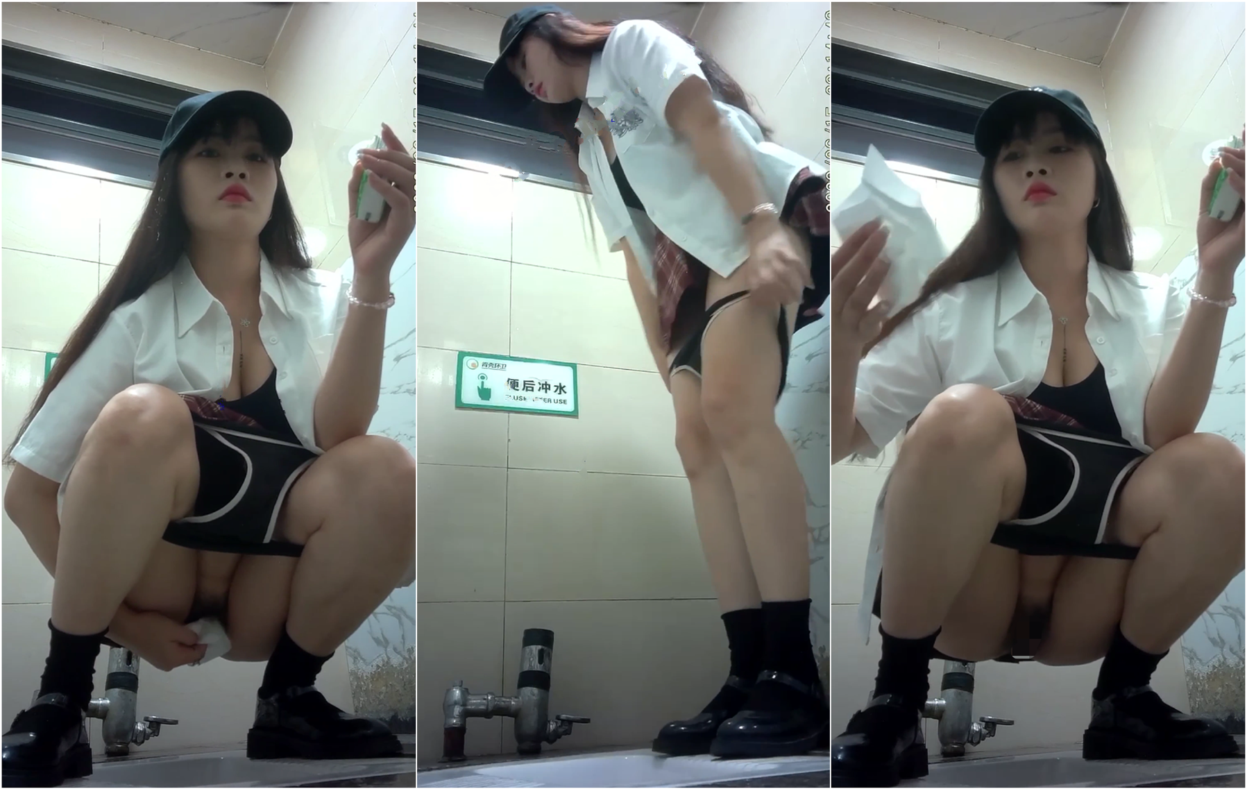 顶级新品 最新全景厕拍！JK萝莉眼镜娘 气质良家小少妇 高跟凉鞋，绝对的顶尖精品！