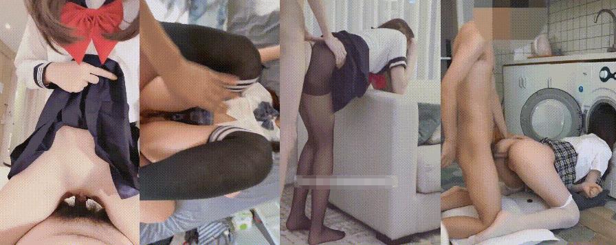 jk短裙学妹 皮肤白皙吹弹可破 纯欲系少女活力四射 粗大阳具速攻紧致嫩穴 挺翘圆润蜜臀