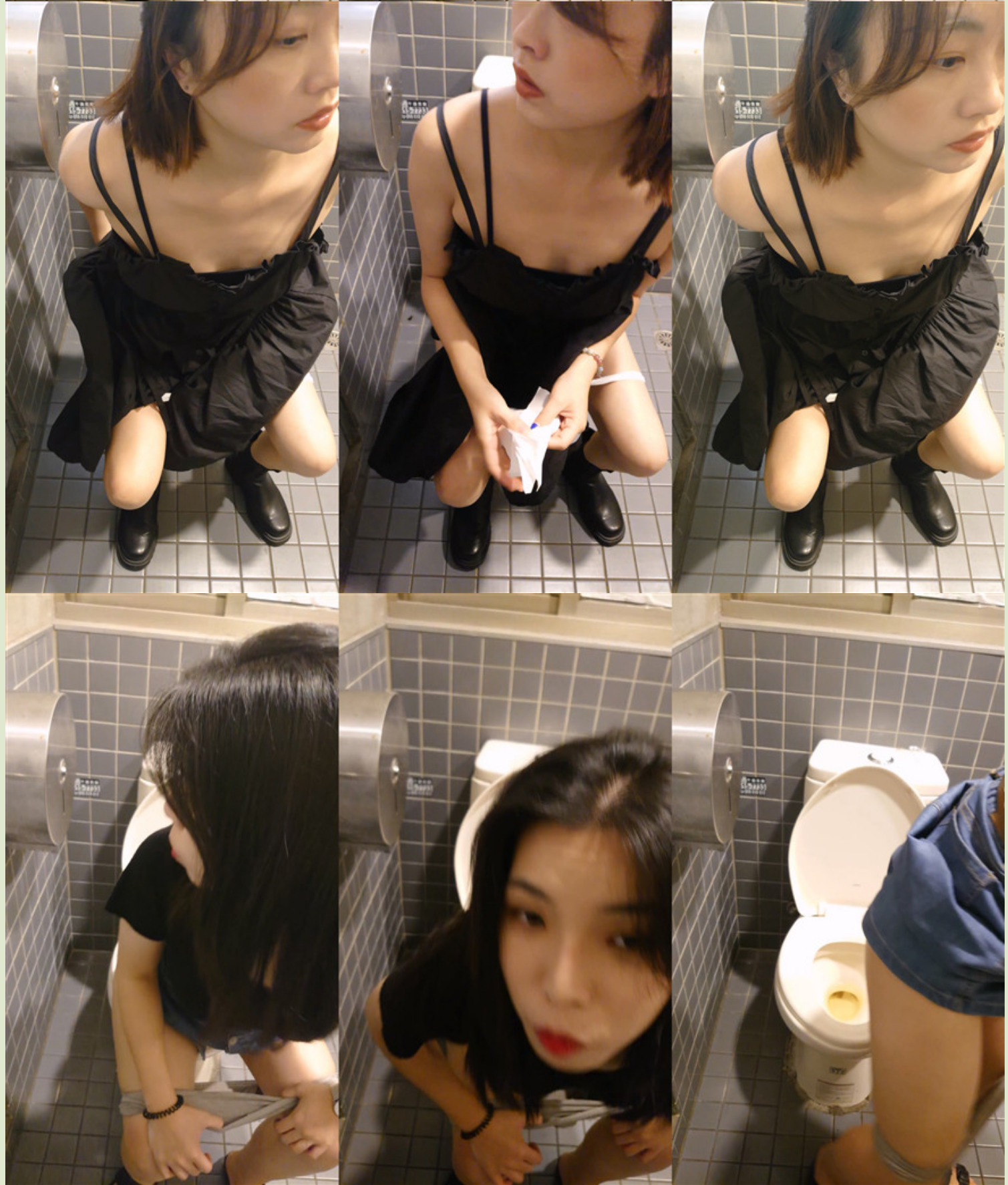 商场女厕固定摄像头偷拍多位漂亮小姐姐各种姿势嘘嘘