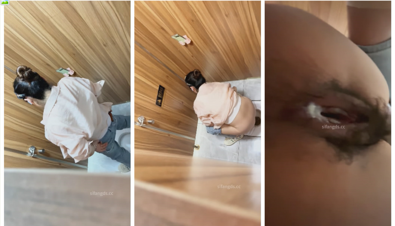 新流出精品厕拍❤️5A甲级写字楼隔板女厕❤️手持偷拍专注看直播的极品少妇绽开的菊花和一线天逼