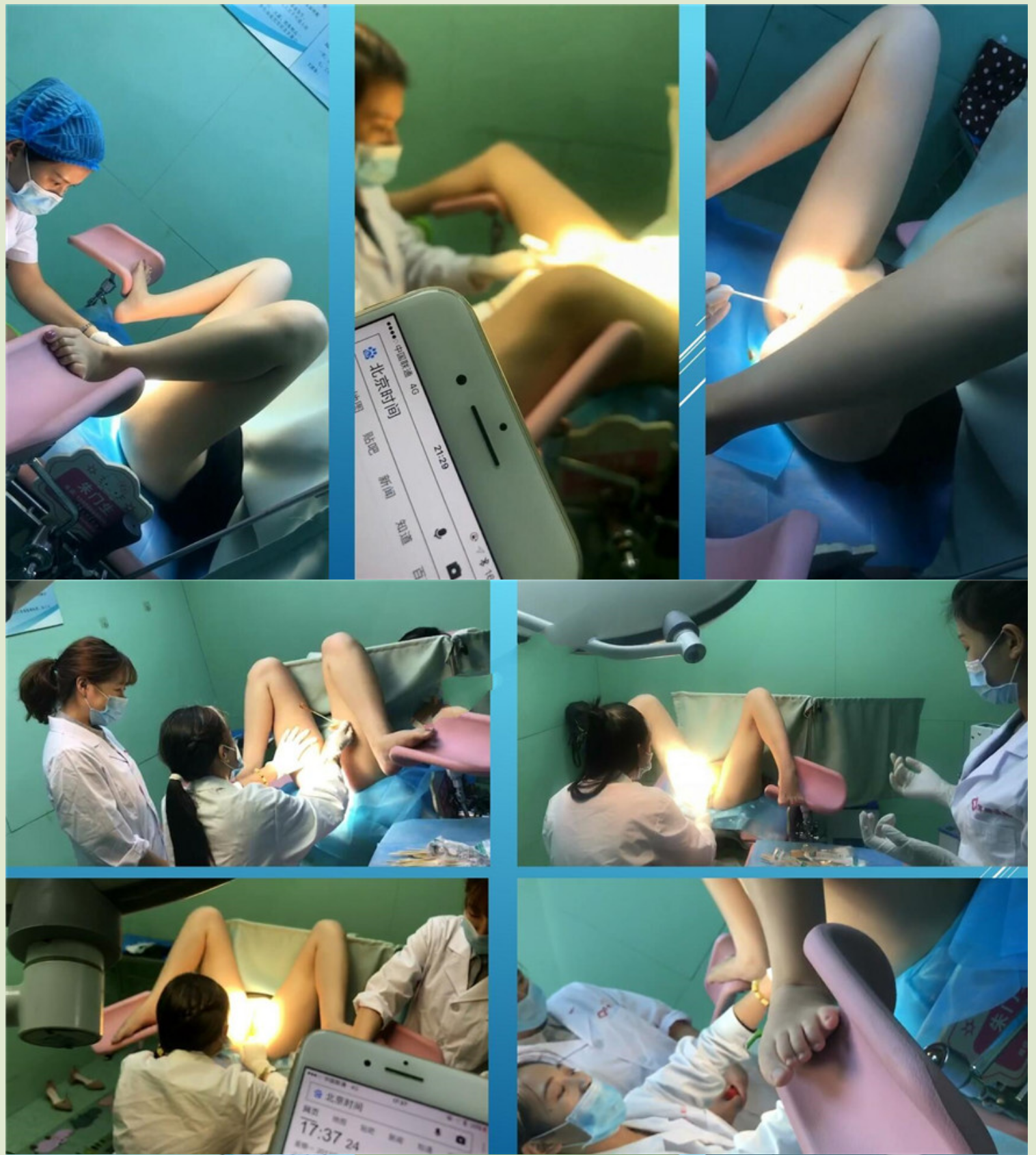医院内部实习生偷拍❤️给美女做阴道检查的过程
