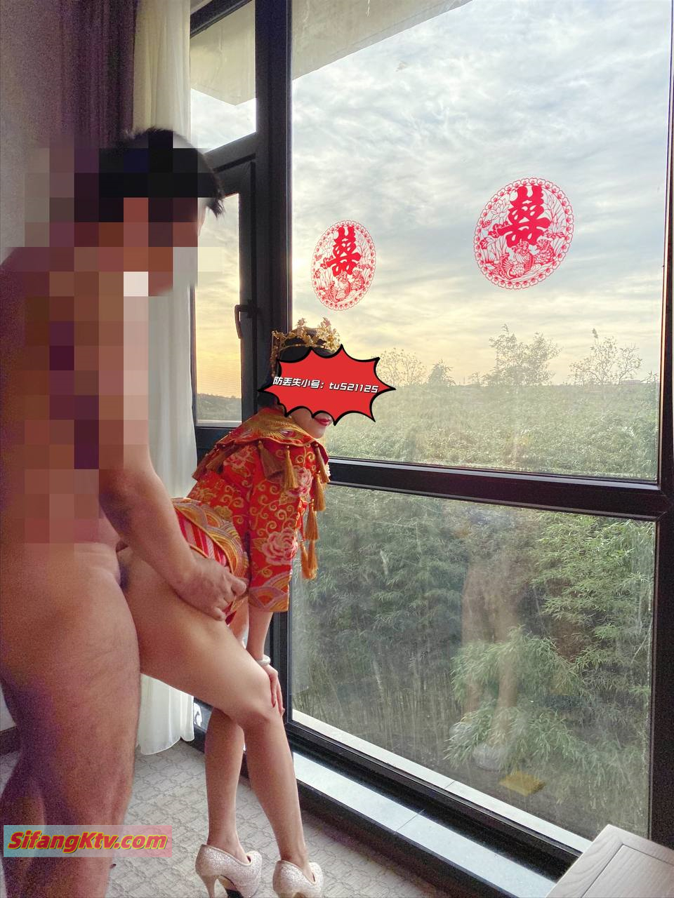 【淫荡母G❤️完美露脸】苗条丰满双母G『兔兔』最新私拍❤️超美婚纱露脸口交啪啪 丰臀后入内射