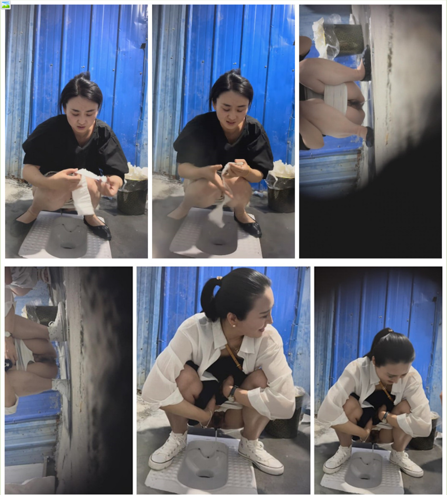 大排档全景偷拍丰盈少妇大大的阴蒂像JJ一样坚挺牛仔裤少妇准备擦B了下手有点晚了