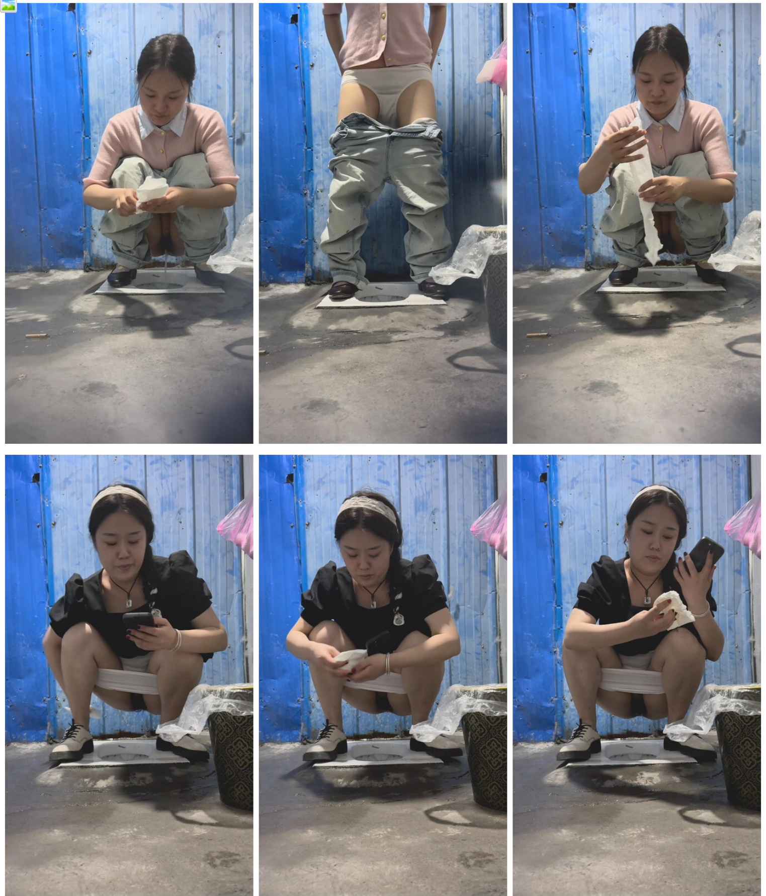 大排档全景偷拍丰盈少妇大大的阴蒂像JJ一样坚挺牛仔裤少妇准备擦B了下手有点晚了