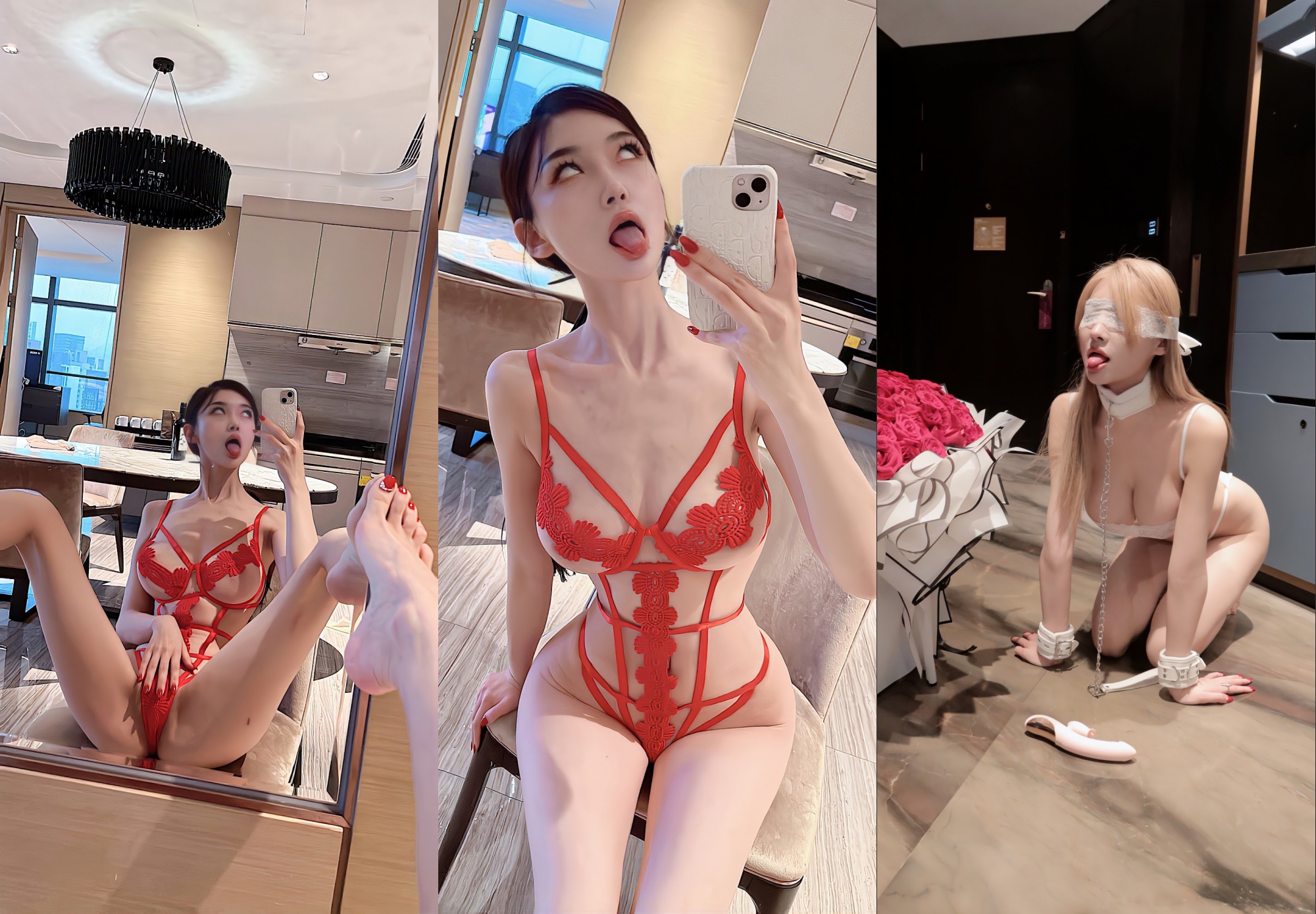 开放式情侣，疯狂玩乐⚡性感女神酒店走廊开门极限露出深喉口暴